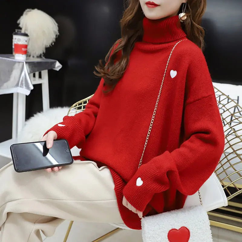 Love All-matching Embroidered Sweater Top For Women CJWY1912078