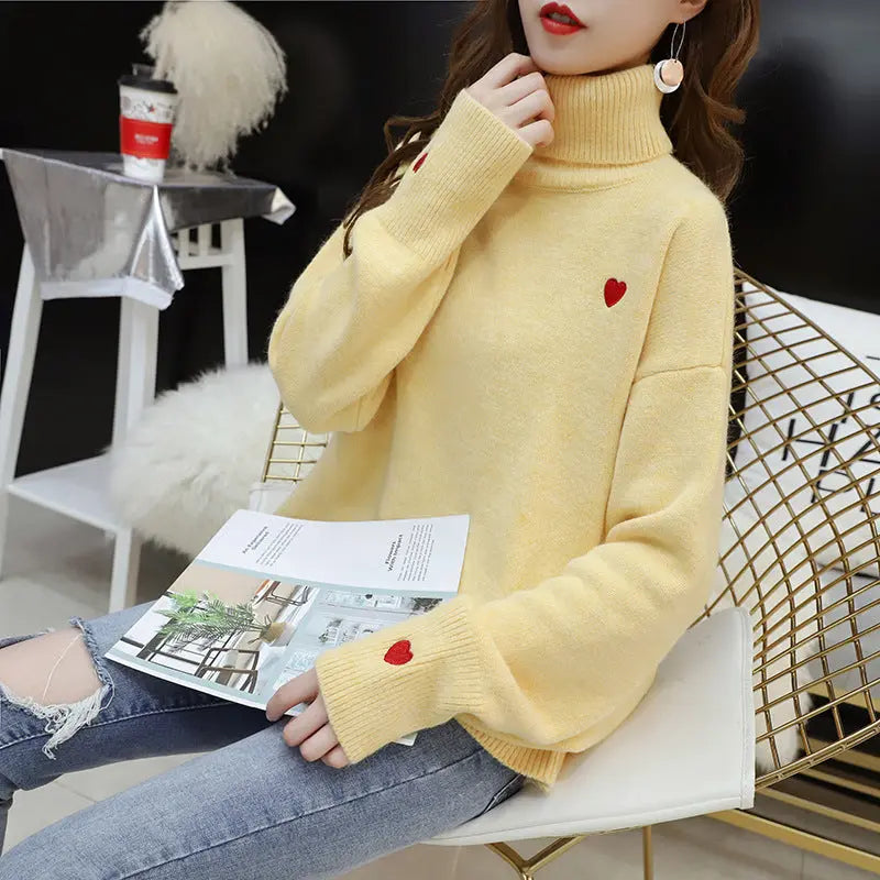 Love All-matching Embroidered Sweater Top For Women CJWY1912078