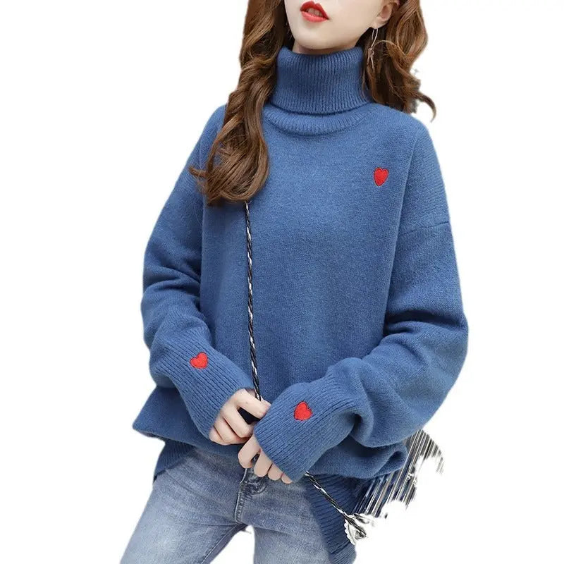 Love All-matching Embroidered Sweater Top For Women CJWY1912078