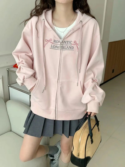 Machine Embroidery Loose Zipper Hoodie for Summer CJWY1912078