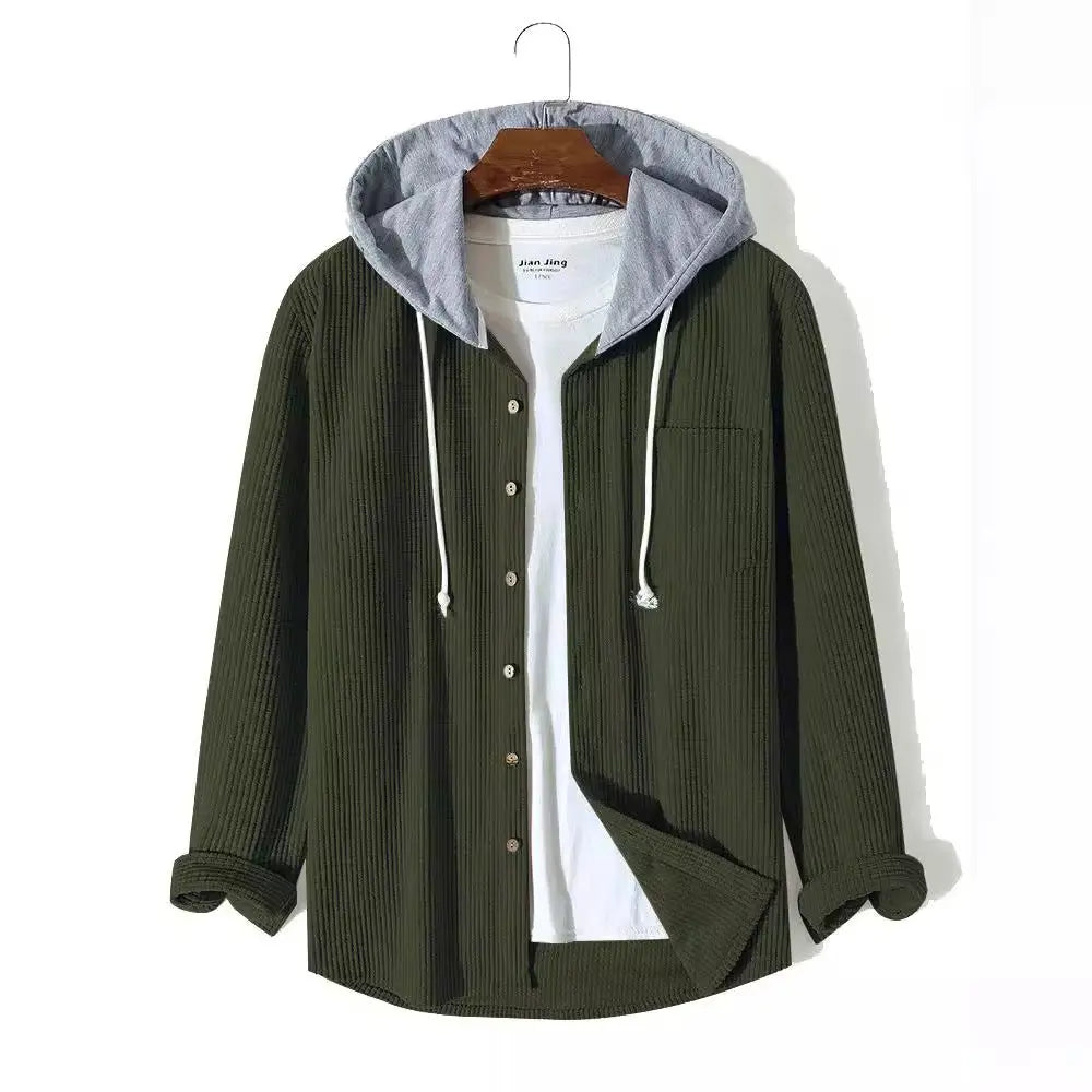 Men's Autumn And Winter Thickening Waffle Hoodie CJWY1912078