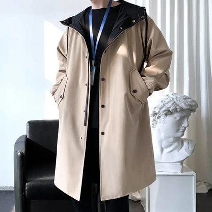 Men's British Style Coat Cloak Mid-length jacket CJWY1912078