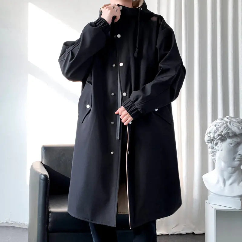 Men's British Style Coat Cloak Mid-length jacket CJWY1912078