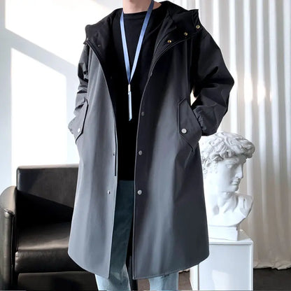 Men's British Style Coat Cloak Mid-length jacket CJWY1912078