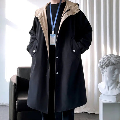 Men's British Style Coat Cloak Mid-length jacket CJWY1912078