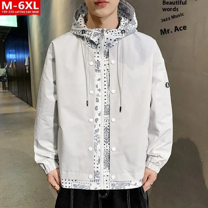 Men's Handsome Fashion Paisley False Two-piece Jackets CJWY1912078