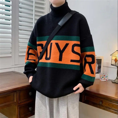 Turtleneck Sweater Thickened Sweater - InsPrint