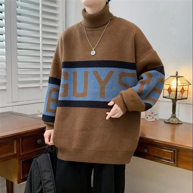 Turtleneck Sweater Thickened Sweater - InsPrint