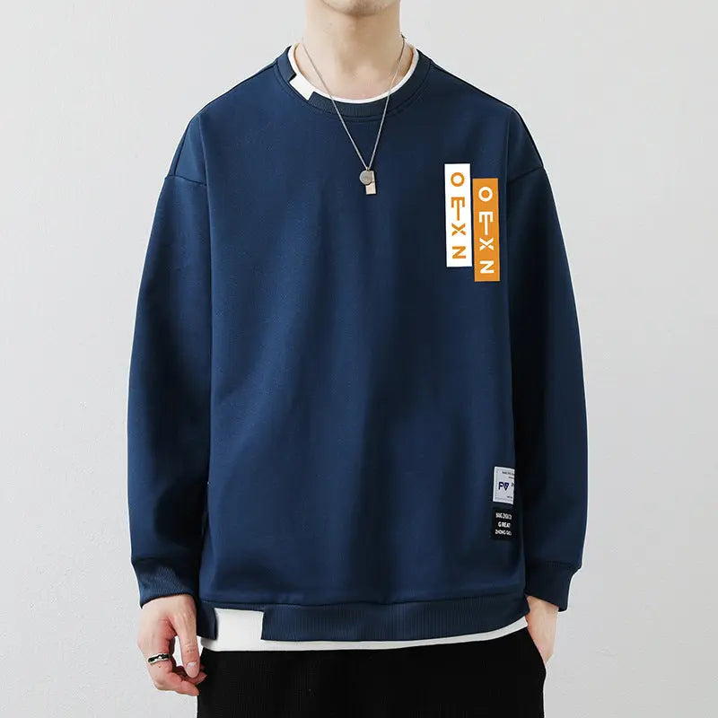 Men's Casual Sweatshirt Round Neck Pullover Top - InsPrint  - Men's Casual Sweatshirt Round Neck Pullover Top - InsPrint -   - Men's Casual Sweatshirt Round Neck Pullover Top - InsPrint -  - #tag1# - Men's Casual Sweatshirt Round Neck Pullover Top - InsPrint