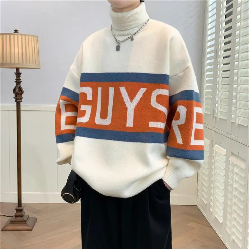 Turtleneck Sweater Thickened Sweater - InsPrint