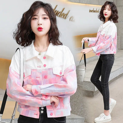 White All-matching Printed Jacket For Women - InsPrint