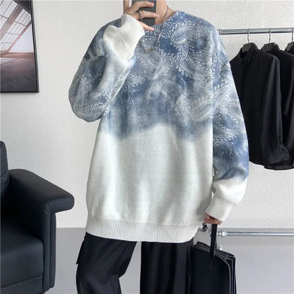 Paisley Tie-dyed Sweater Men's sweatshirt CJWY1912078