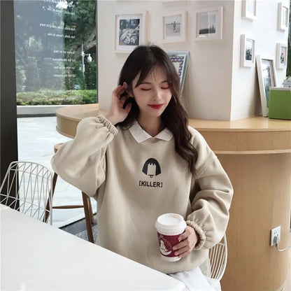 Polo Collar Fake Two-piece Sweater CJWY1912078