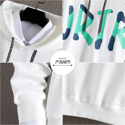 Printed Letter Men's Long-sleeved Shirt Loose Casual Hoodie Top CJWY1912078