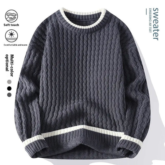 Round Neck Pullover Bottoming Shirt Loose And Warm Sweater CJWY1912078