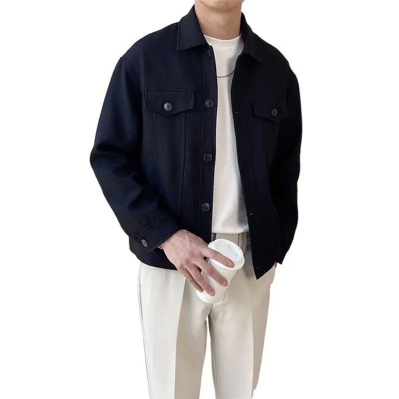 Short Lapels Jacket Men's Single-breasted Simple jacket CJWY1912078