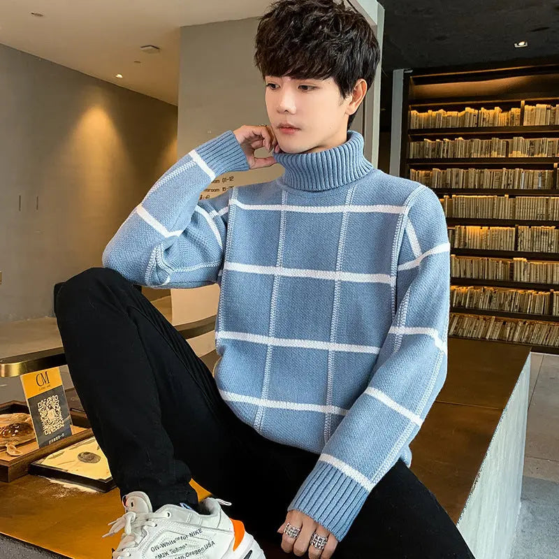 Turtleneck sweater men's knit sweater personality sweater CJWY1912078