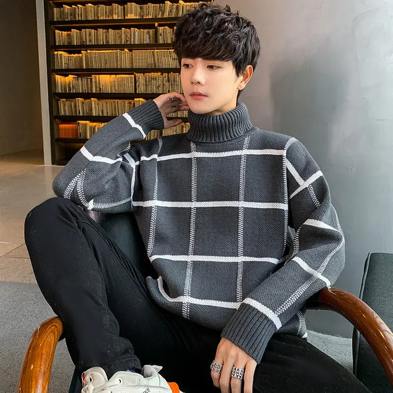 Turtleneck sweater men's knit sweater personality sweater CJWY1912078