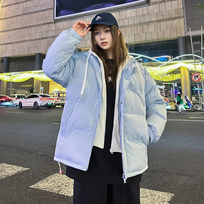 Two-piece Cotton-padded Thermal Wear Winter Hooded Couple jacket CJWY1912078