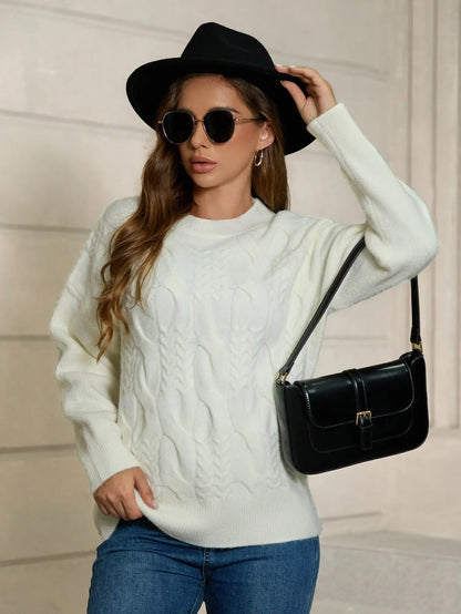 Women's Fashionable Pullover Long-sleeved Sweater Top CJWY1912078