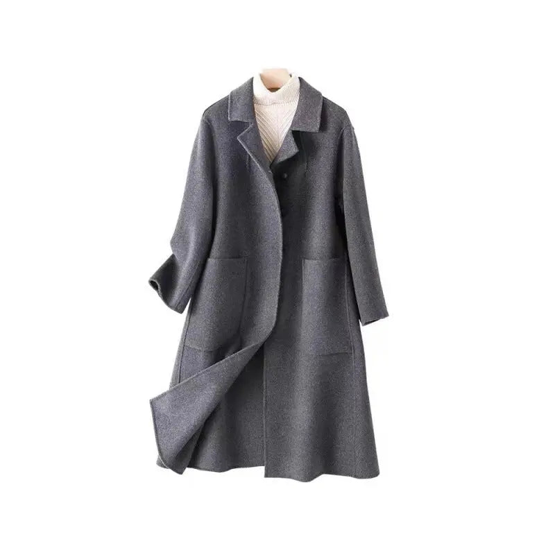 Women's Woolen Coat Plus Size Loose Mid-length CJWY1912078