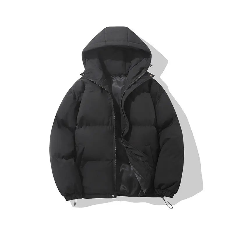 Zipper Solid Color Hooded Padded Jacket CJWY1912078