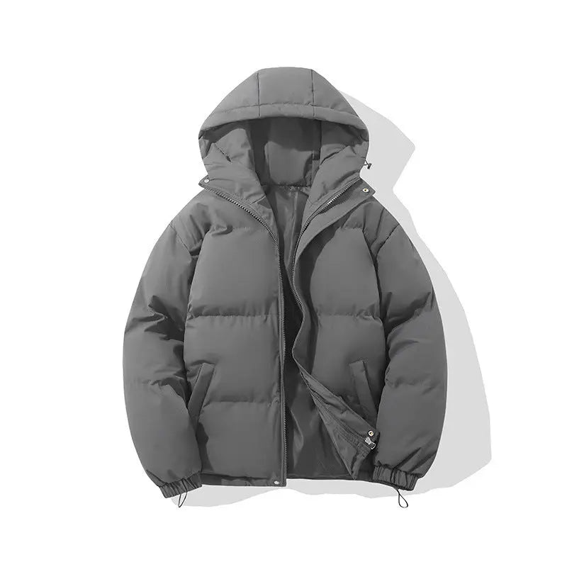 Zipper Solid Color Hooded Padded Jacket CJWY1912078