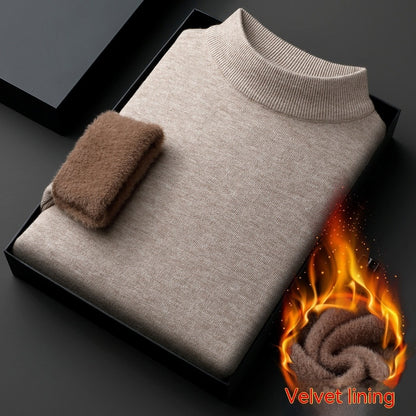 Half-collar Wool Sweater Winter Warm Men CJWY1912078