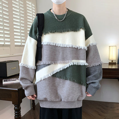 Long Sleeve Sweatshirt Men's Knitwear Korean Style - InsPrint  - Long Sleeve Sweatshirt Men's Knitwear Korean Style - InsPrint -  - #tag1# - Long Sleeve Sweatshirt Men's Knitwear Korean Style - InsPrint