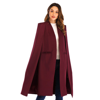 Long Women's Shawl Windbreaker Cloak Jacket - InsPrint  - Long Women's Shawl Windbreaker Cloak Jacket - InsPrint  - Long Women's Shawl Windbreaker Cloak Jacket - InsPrint -  - #tag1# - Long Women's Shawl Windbreaker Cloak Jacket - InsPrint