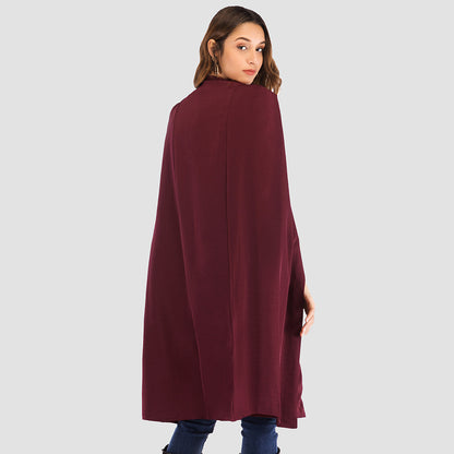 Long Women's Shawl Windbreaker Cloak Jacket - InsPrint  - Long Women's Shawl Windbreaker Cloak Jacket - InsPrint -  - #tag1# - Long Women's Shawl Windbreaker Cloak Jacket - InsPrint