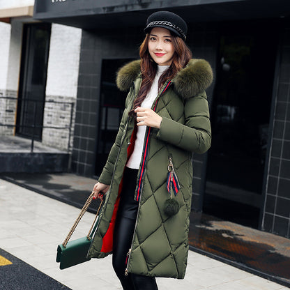 Winter Women's Clothing Korean Style Cotton-padded Over knee Lengthened Jacket CJWY1912078