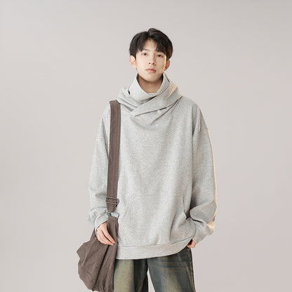 Hooded Turtleneck Sweater  Workwear Mechanical Style CJWY1912078