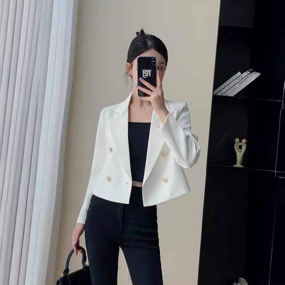 New Fashion Small Casual White Short Suit Jacket - InsPrint -   - New Fashion Small Casual White Short Suit Jacket - InsPrint  - New Fashion Small Casual White Short Suit Jacket - InsPrint -  - #tag1# - 