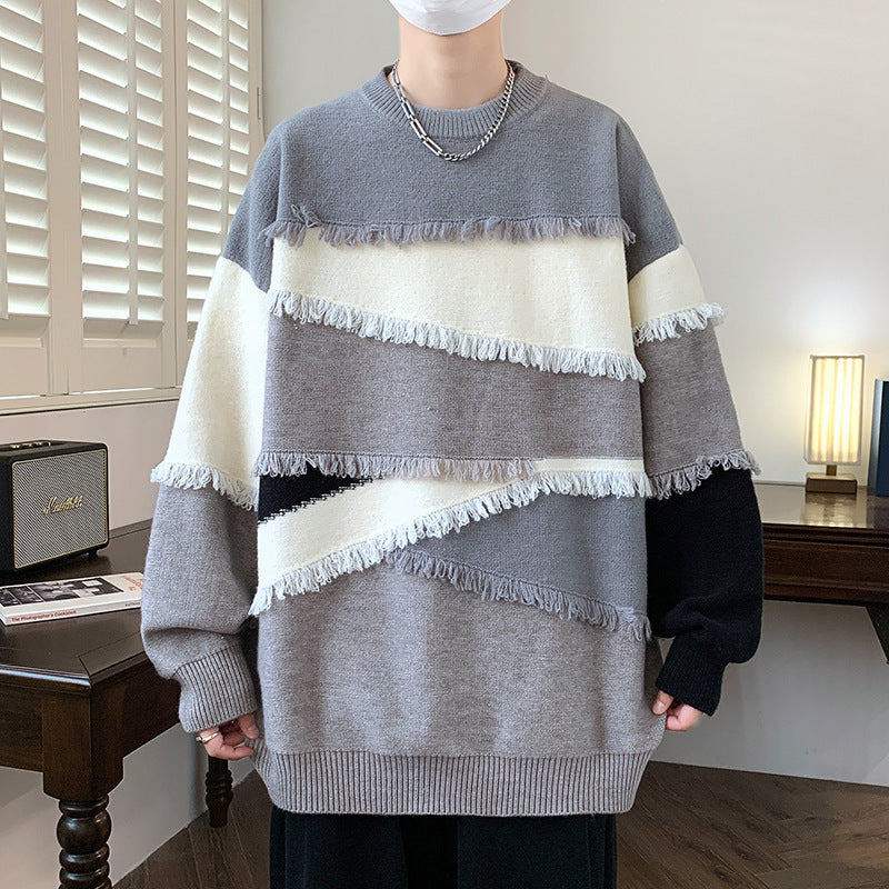 Long Sleeve Sweatshirt Men's Knitwear Korean Style - InsPrint  - Long Sleeve Sweatshirt Men's Knitwear Korean Style - InsPrint -  - #tag1# - Long Sleeve Sweatshirt Men's Knitwear Korean Style - InsPrint