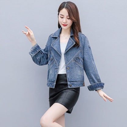 Women's Summer Short Casual Loose Denim Jacket CJWY1912078