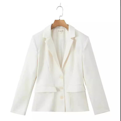 Women's Pure Colour Suit Jacket - InsPrint