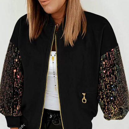 New Colourful Sequin Stitching Long-sleeved Jacket - InsPrint -   - New Colourful Sequin Stitching Long-sleeved Jacket - InsPrint  - New Colourful Sequin Stitching Long-sleeved Jacket - InsPrint -  - #tag1# - 