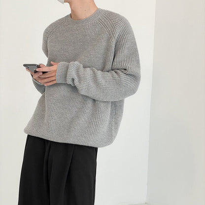 Sweater Men's Loose And Lazy Style All-matching Pullover Thickened Sweater CJWY1912078