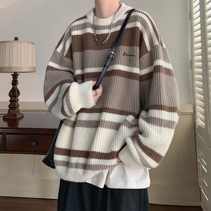 Striped Contrast Color Sweater Boys CJWY1912078