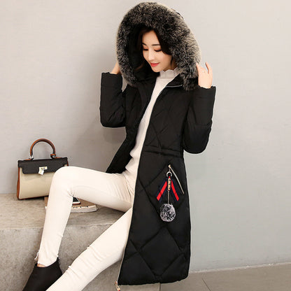 Winter Women's Clothing Korean Style Cotton-padded Over knee Lengthened Jacket CJWY1912078