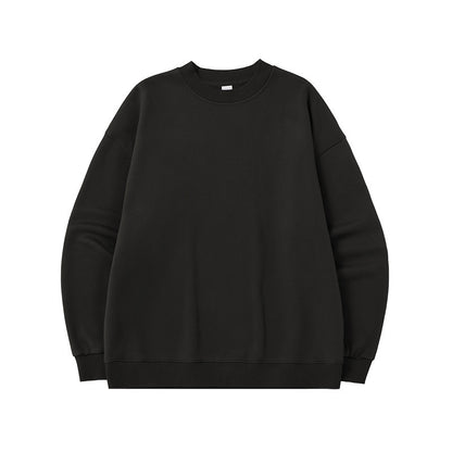 Men's Single-layer Fleece-lined Round Neck Sweatshirt - InsPrint -   - Men's Single-layer Fleece-lined Round Neck Sweatshirt - InsPrint -  - #tag1# - 