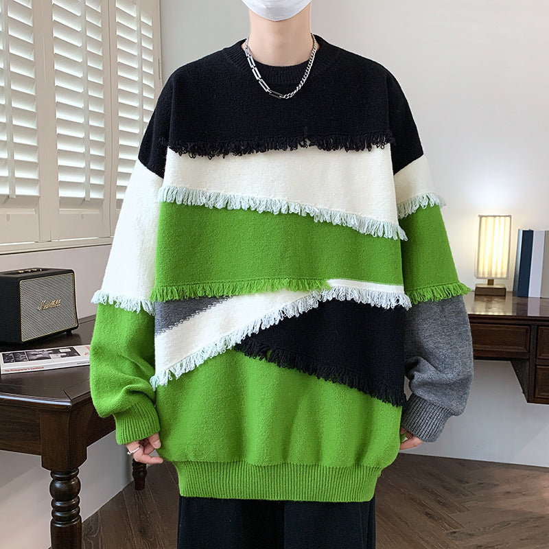 Long Sleeve Sweatshirt Men's Knitwear Korean Style - InsPrint  - Long Sleeve Sweatshirt Men's Knitwear Korean Style - InsPrint -  - #tag1# - Long Sleeve Sweatshirt Men's Knitwear Korean Style - InsPrint