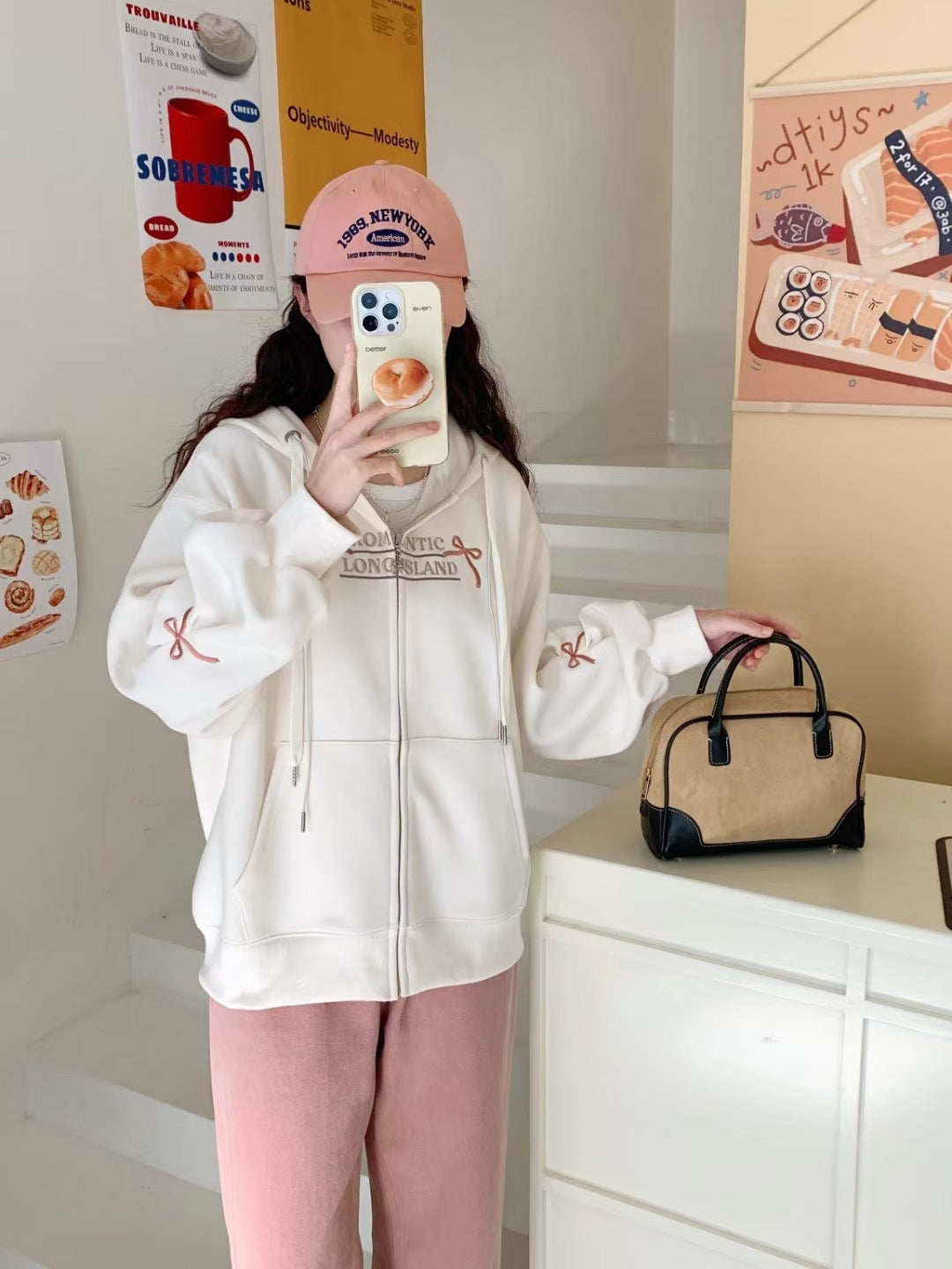 Machine Embroidery Loose Zipper Hoodie for Summer CJWY1912078